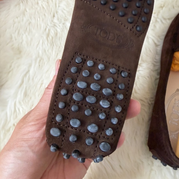 Tod’s Gommino Loafers in Suede brown brand new size 35 - Picture 11 of 16